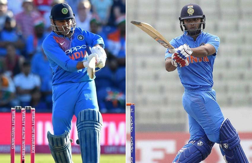 महेंद्र सिंह धोनी और ऋषभ पंत।