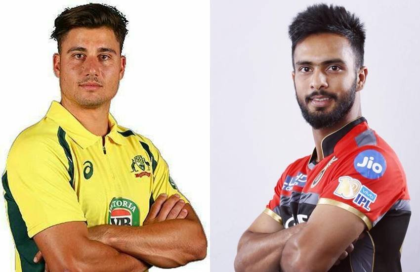 आरसीबी ने भी अपनी टीम में बदलाव करते हुए मंदीप सिंह की जगह किंग्स इलेवन पंजाब के मार्कस स्टोइनिस को अपनी टीम में शामिल किया है। 
(Image Source: Facebook/@MStoinis17 and @mandeepsinghofficial)