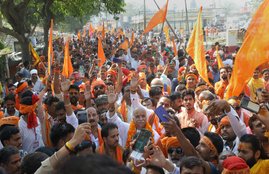 Pravin Togadia's rally in Ayodhya