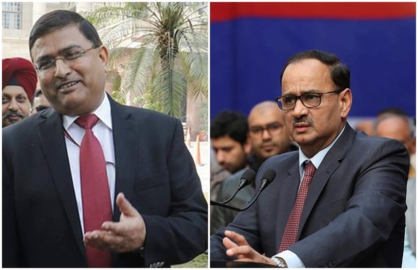 सीबीआई के स्पेशल डॉयरेक्टर राकेश अस्थाना और सीबीआई डाॅयरेक्टर आलोक वर्मा (एक्सप्रेस फाइल फोटो)
