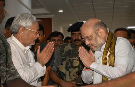 Amit Shah meet Bihar CM Nitish Kumar in Patna