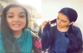 akshara singh, amrapali dubey, video, bhojpuri