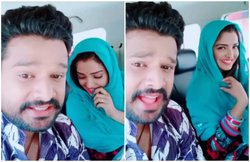 VIDEO: आम्रपाली ने उठाया घूंघट तो रितेश पांडे का ऐसा हुआ हाल