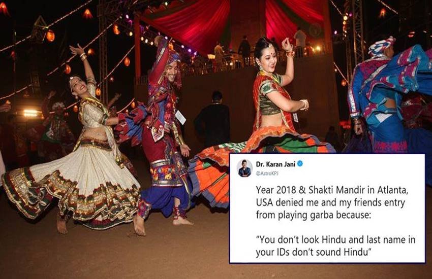 गुजरात के एक वैज्ञानिक ने आरोप लगाया है कि उन्हें तथा उनके दोस्तों को अमेरिका के अटलांटा में ‘‘गरबा’’ नृत्य कार्यक्रम में प्रवेश नहीं दिया गया।  गुजरात के एक वैज्ञानिक ने आरोप लगाया है कि उन्हें तथा उनके दोस्तों को अमेरिका के अटलांटा में ‘‘गरबा’’ नृत्य कार्यक्रम में प्रवेश नहीं दिया गया।