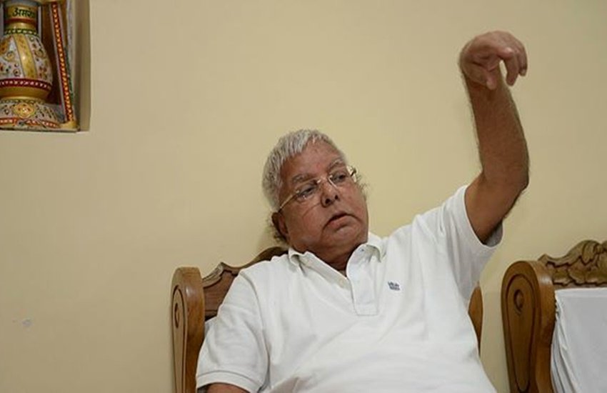 राजद अध्यक्ष लालू प्रसाद यादव ( Express Photo by Alok Jain)