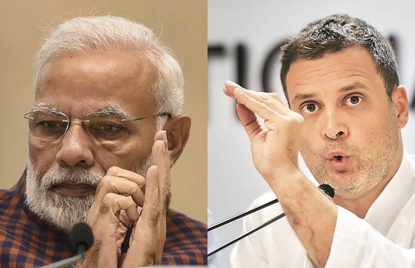 प्रधानमंत्री नरेंद्र मोदी और कांग्रेस अध्यक्ष राहुल गांधी की फाइल फोटो।