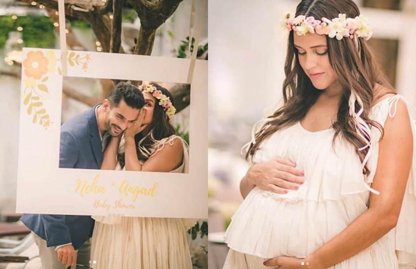 neha dhupia, baby shower, angad bedi, baby shower party, karan johar, suneel setty, arbaz khan, jhanvi kapoor, ishaan khattar