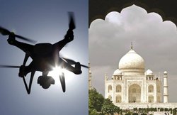 ताजमहल के ऊपर चीनी नागरिक उड़ा रहा था ड्रोन, देखकर सुरक्षाकर्मियों के उड़े होश