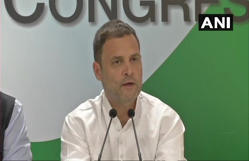 राहुल गांधी ने पीएम मोदी को भ्रष्ट बताया। (Photo: ANI)