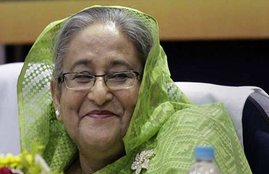 Bangladesh Prime Minister, Sheikh Hasina, temple in Dhaka