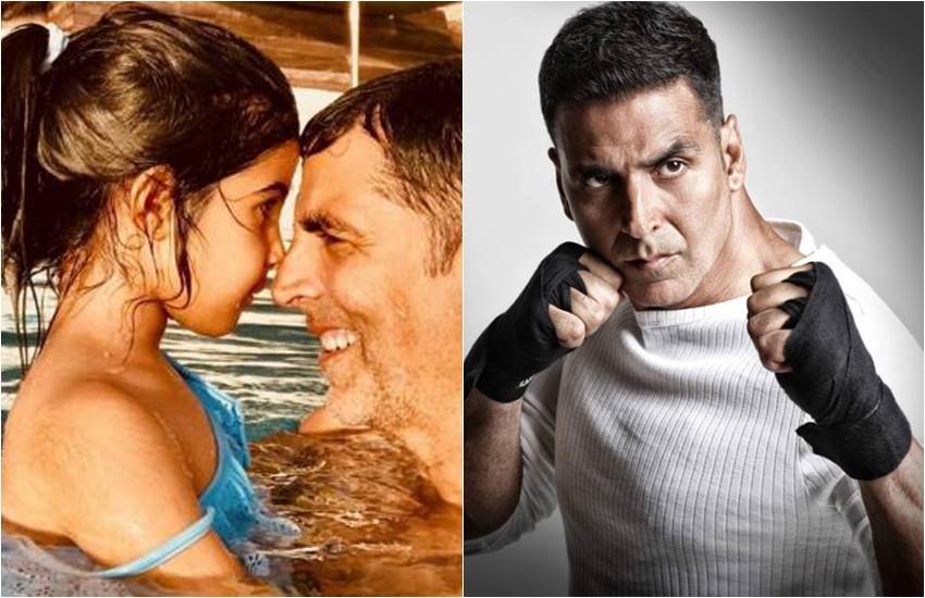 VIDEO OF Akshay kumar, AKSHAY KUMAR, Akshay Kumar with 6 year old daughter nitara, akshay daughter nitara, akshay kumara giving message to fans by nitara, akshay message on fit India, nitara set an example of fit India, NITARA father akshay kumara, watch VIDEO OF AKSHAY DAUGHTER NITARA