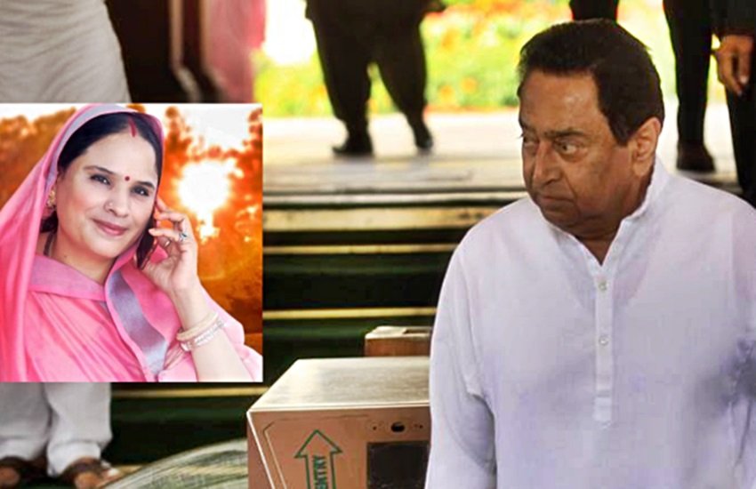 भाजपा महिला विधायक ममता मीणा और कमलनाथ, फोटो सोर्स- सोशल मीडिया और इंडियन एक्सप्रेस