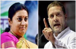 राहुल गांधी पर स्मृति ईरानी का पलटवार, कहा- हिंदुस्तान में केले के पौधे नहीं मिले क्या ?
