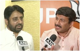 Delhi news, Manoj Tiwari, MLA Amanatullah Khan, AAP, Arvind kejriwal, BJP, Signature Bridge