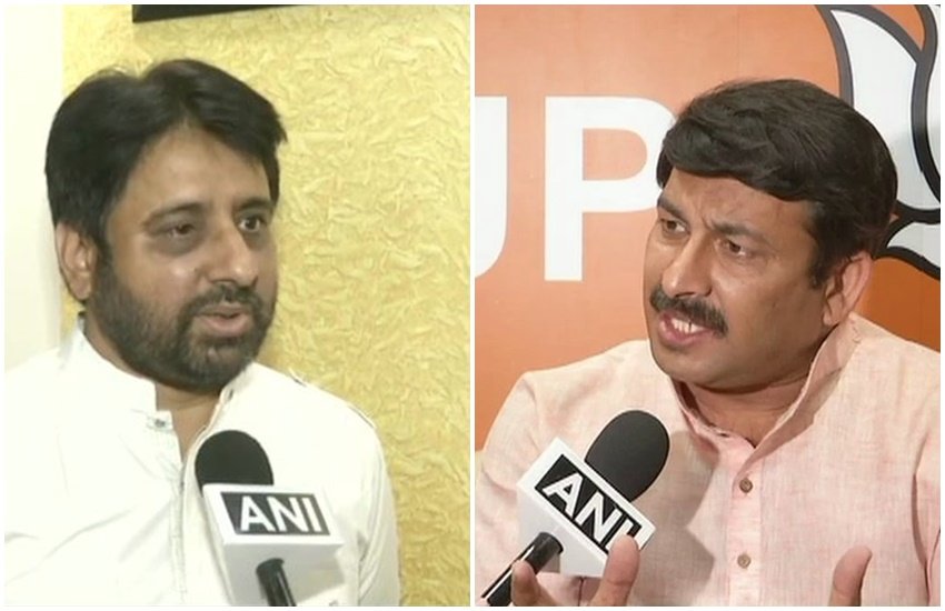 Delhi news, Manoj Tiwari, MLA Amanatullah Khan, AAP, Arvind kejriwal, BJP, Signature Bridge