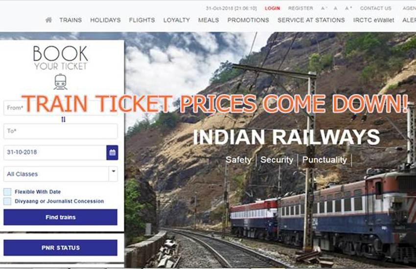 IRCTC train ticket