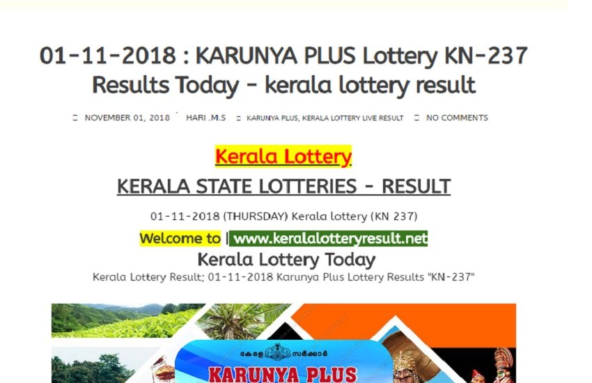 Kerala Karunya Plus Lottery Result: रिजल्ट गोर्की भवन, वान्रोस, पलायम, तिरुवनंतपुरम में जारी किया जाएगा। Kerala Karunya Plus Lottery Result: रिजल्ट गोर्की भवन, वान्रोस, पलायम, तिरुवनंतपुरम में जारी किया जाएगा।
