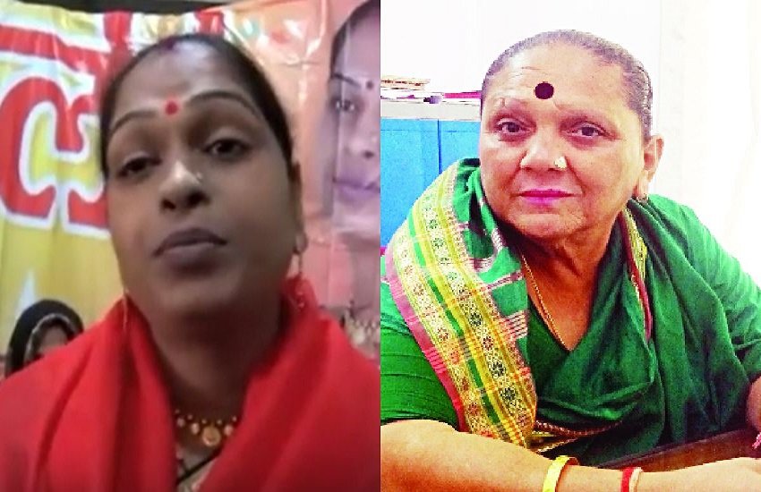 अंबाह से किन्नर प्रत्याशी नेहा और देश की पहली किन्नर विधायक शबनम मौसी (फोटोः सोशल मीडिया)