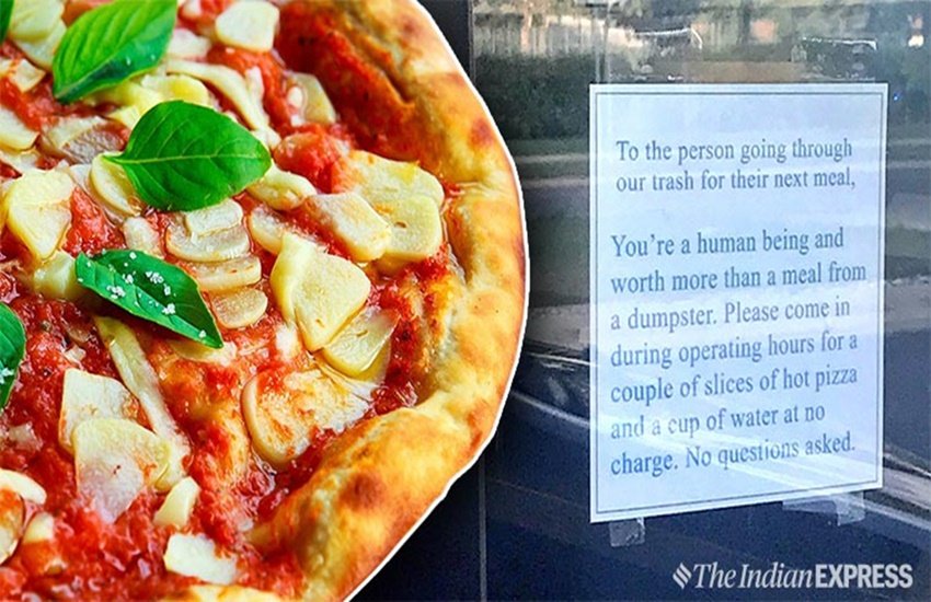 US pizza outlet, pizza outlet, Pizza, Social media, Social media users, Human Being, Kindness