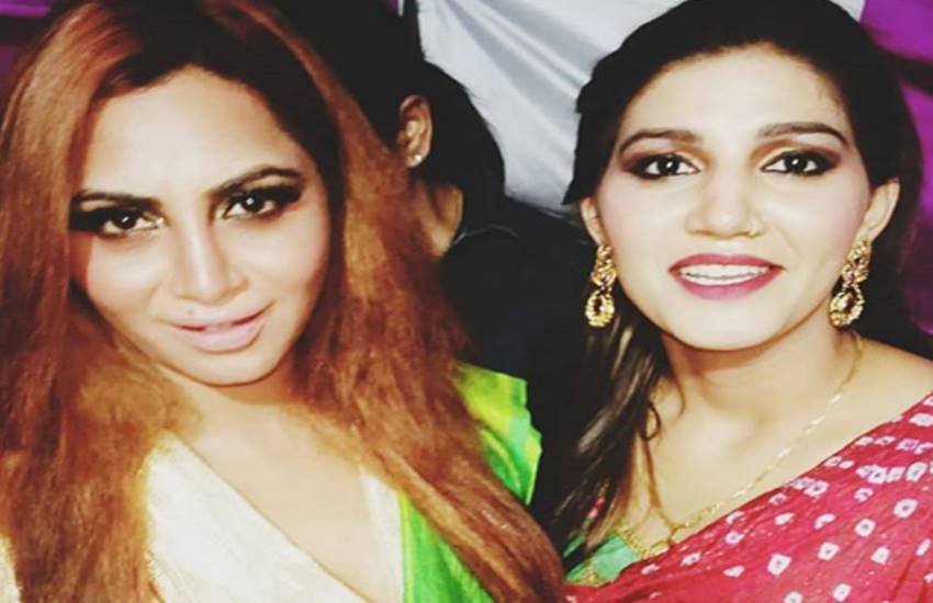 sapna chaudhary, arshi khan sapna chaudhary, arshi khan