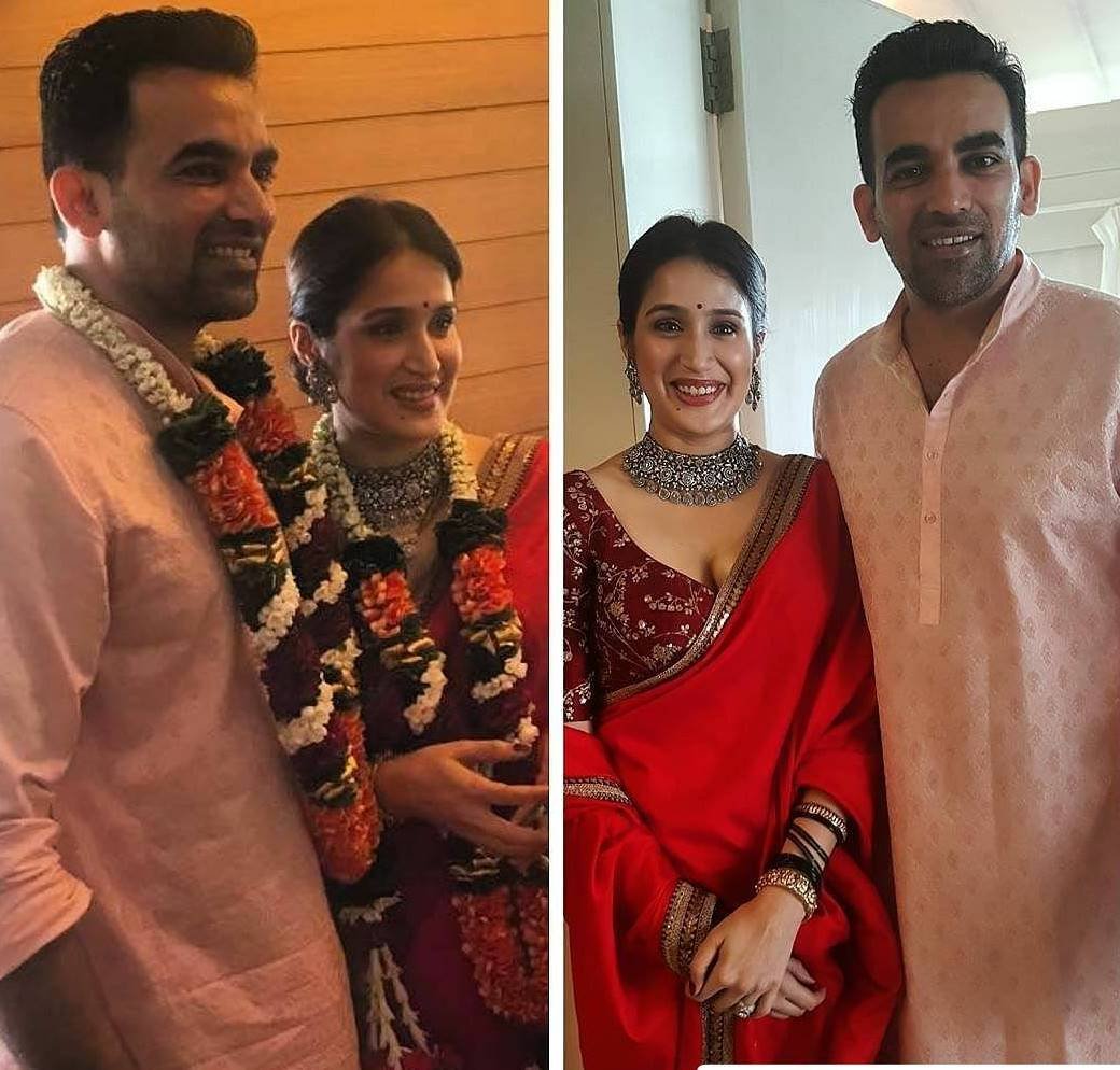 Sagarika Ghatge,Zaheer Khan,Zaheer Khan - Sagarika Ghatge first wedding anniversary
