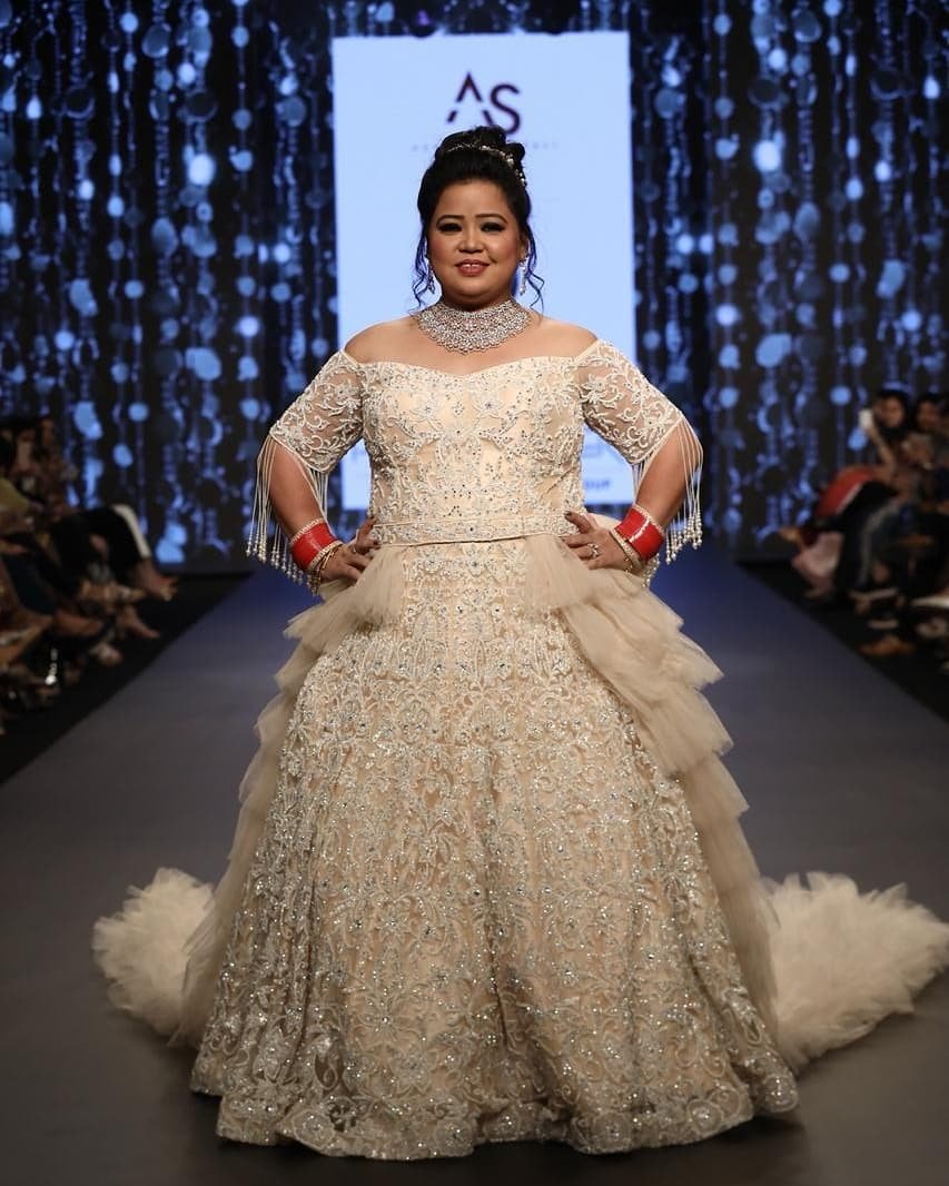 bharti singh chauhan, bharti singh chauhan ramp walk, bharti singh chauhan in fashion week, bharti singh chauhan in fashion show, bharti singh chauhan latest pics bharti singh chauhan photos