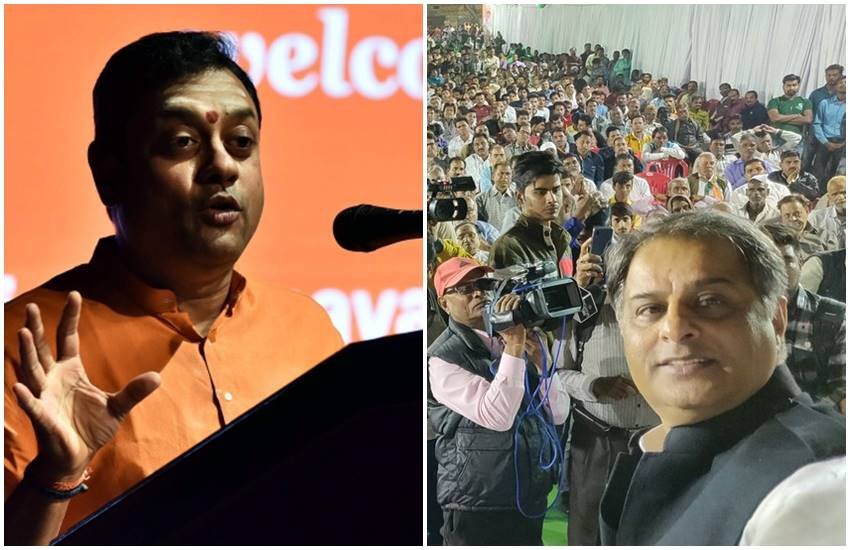 बीजेपी प्रवक्ता संबित पात्रा और कांग्रेस प्रवक्ता राजीव त्यागी