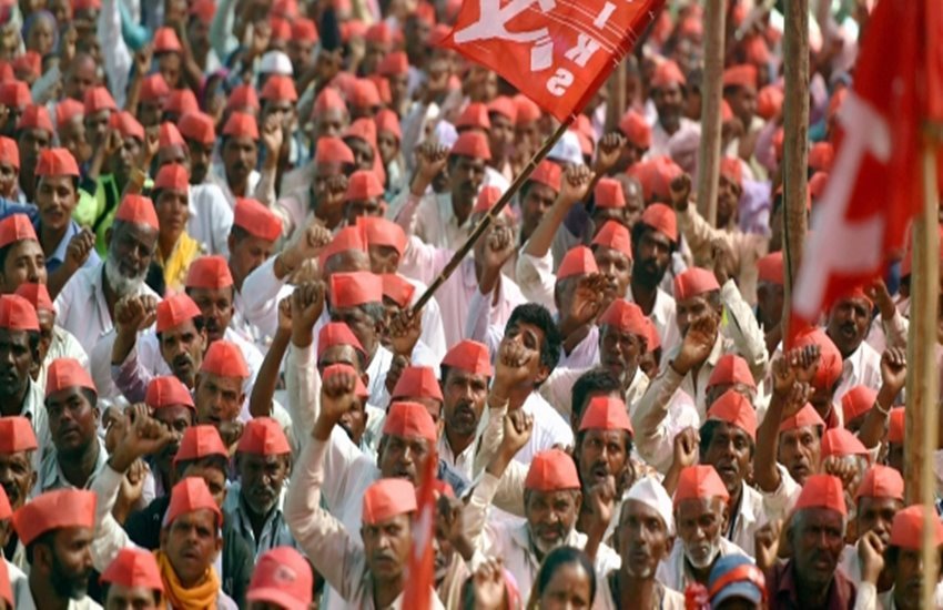 किसानों का प्रदर्शन 
फोटो सोर्स- इंडियन एक्सप्रेस 