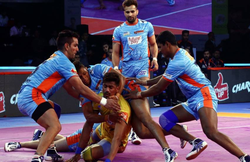 Pro Kabaddi 2018: बंगाल वॉरियर्स बनाम तेलुगू टाइटंस।