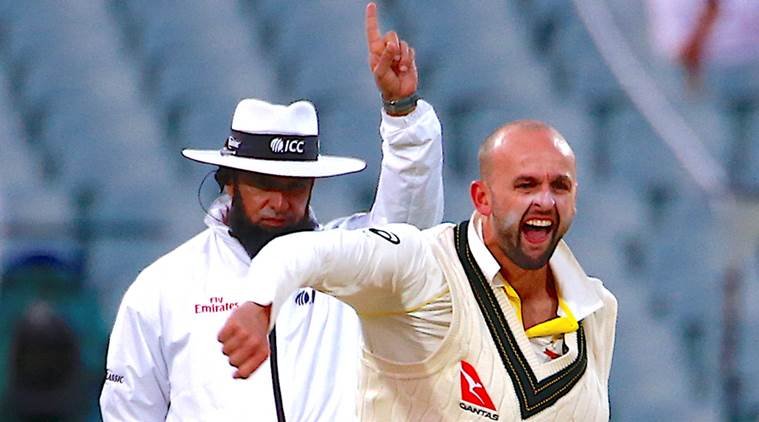 Australia spinner Nathan Lyon, ndia vs australia, ind vs aus, india vs australia 2018, pat commins, Pat Cummins bowling, Josh Hazlewood, Mitchell Starc