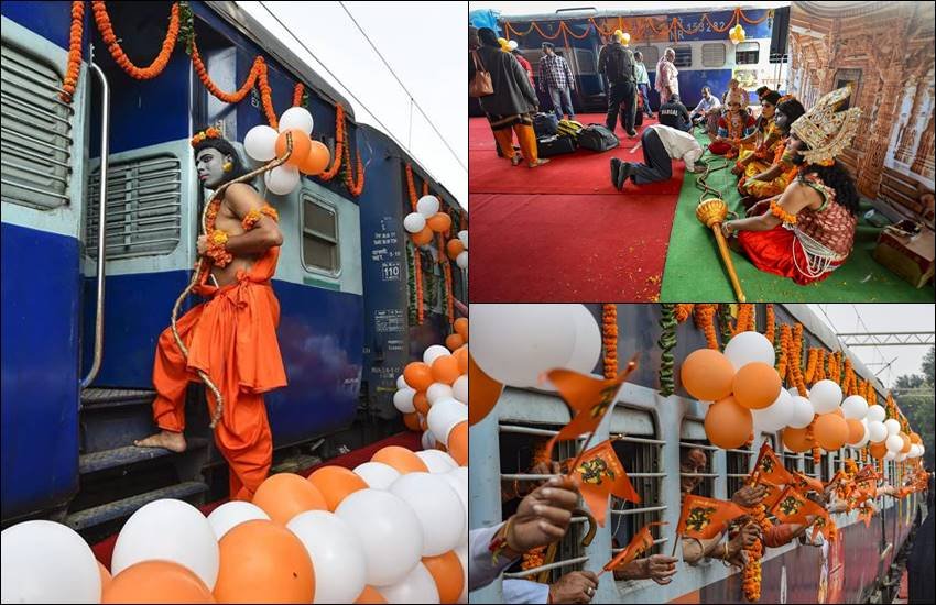 ramayana express, ramayana express flagged off, ramayana express started, ramayana express delhi,