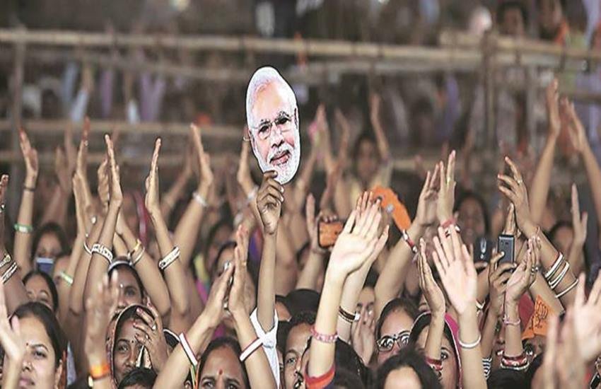 प्रधानमंत्री मोदी की रैली (फोटोः पीटीआई)