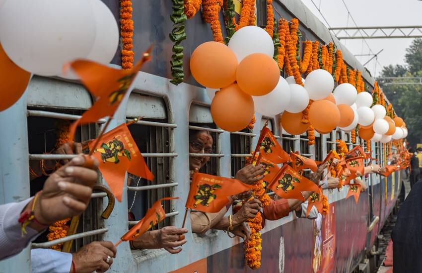 ramayana express, ramayana express flagged off, ramayana express started, ramayana express delhi,
