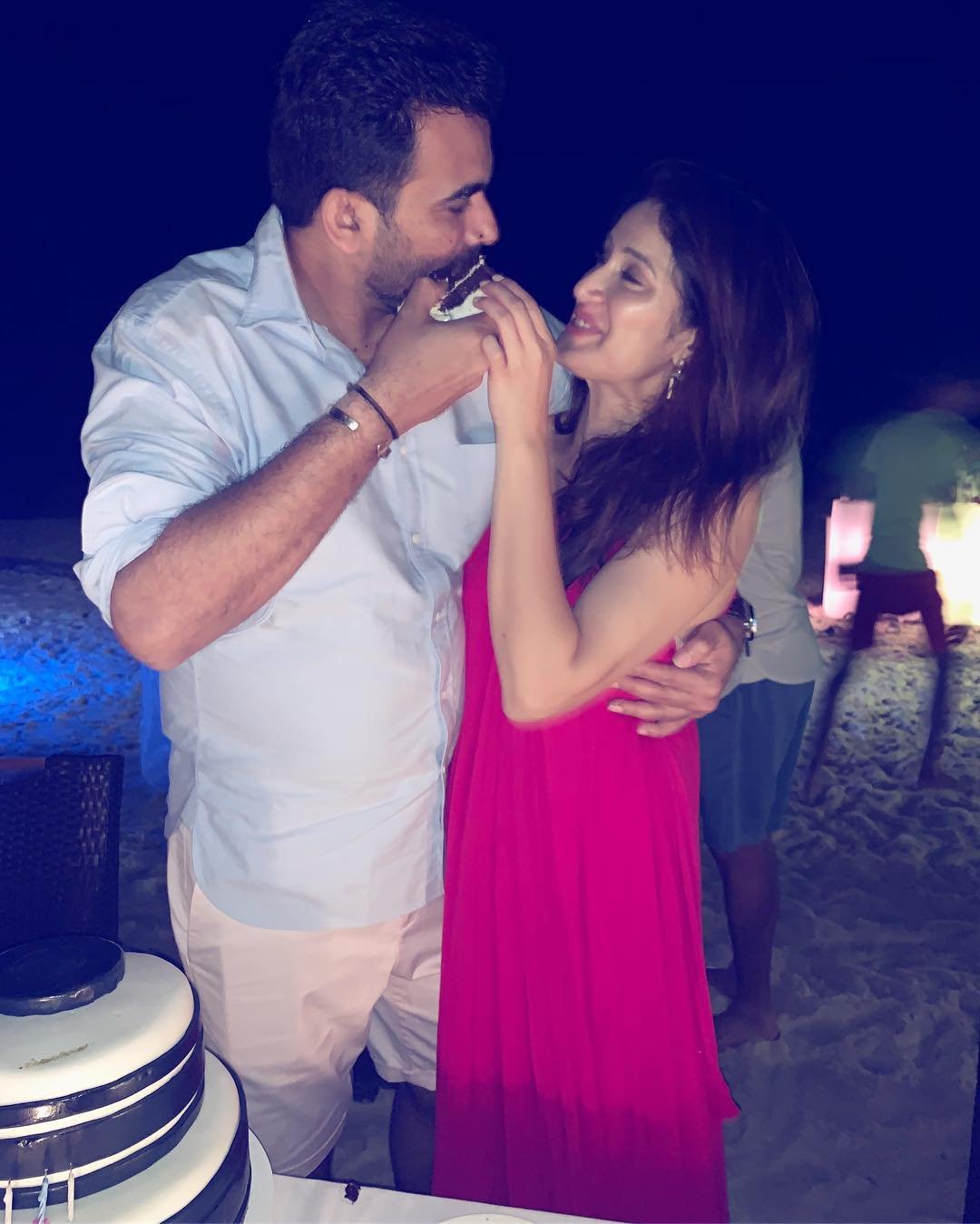 Sagarika Ghatge,Zaheer Khan,Zaheer Khan - Sagarika Ghatge first wedding anniversary