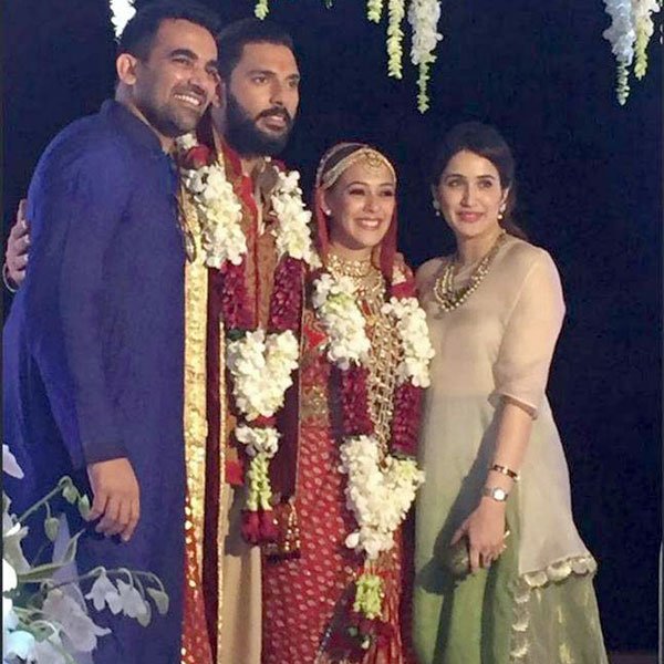 Sagarika Ghatge,Zaheer Khan,Zaheer Khan - Sagarika Ghatge first wedding anniversary