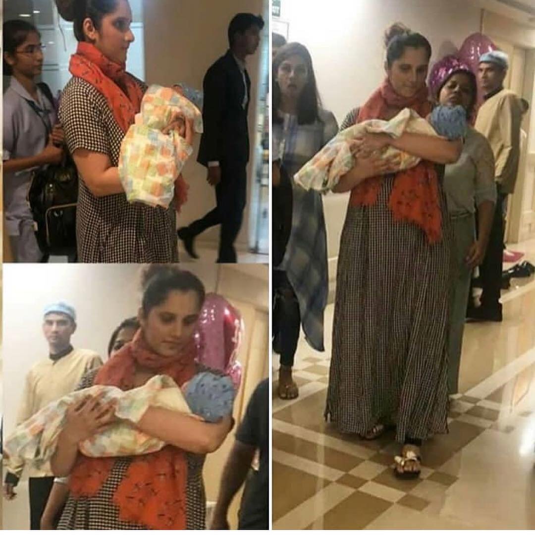 Pictures of Sania Mirza, Shoaib Malik's baby boy Izhan Mirza Malik are out