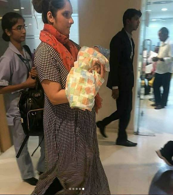 Pictures of Sania Mirza, Shoaib Malik's baby boy Izhan Mirza Malik are out