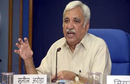 sunil arora, Chief Election commissioner