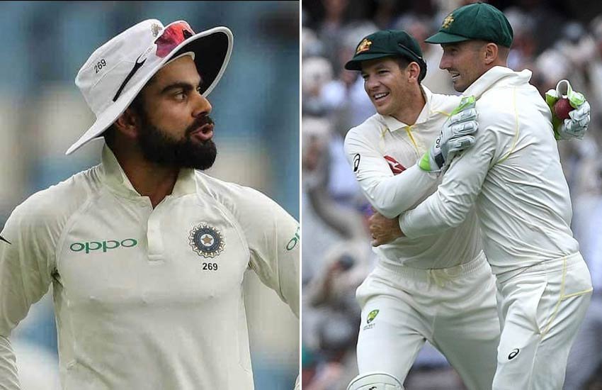 विराट कोहली और शॉन मार्श।