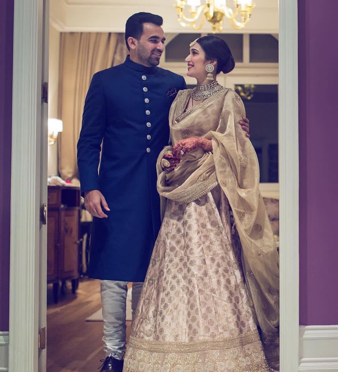 Sagarika Ghatge,Zaheer Khan,Zaheer Khan - Sagarika Ghatge first wedding anniversary