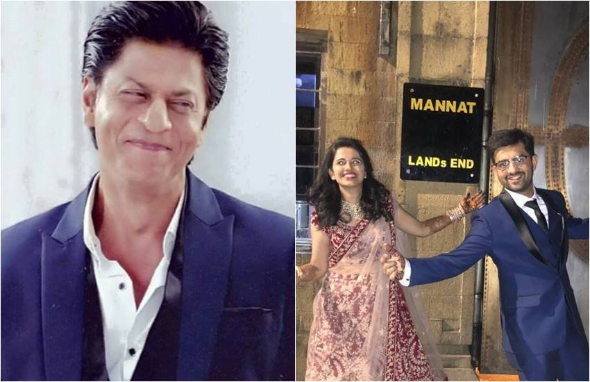 shahrukh khan replied to the fan couple, shahrukh khan, srk fan couple get married, SRK HOUSE IN MUMBAI, shahrukh khan bungalow mannat, FANS take a click OF MANNAT, SRK replied to the couple FAN, ENTERTTAINMENT NEWS, BOLLYWOOD NEWS, TELEVISION NEWS