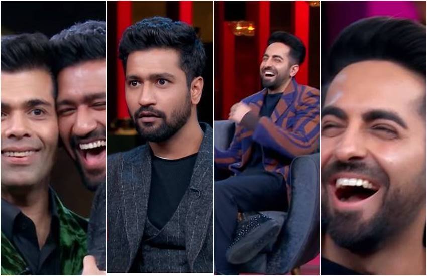 कॉफी विद करण में आए आयुष्मान खुराना और विक्की कौशल
