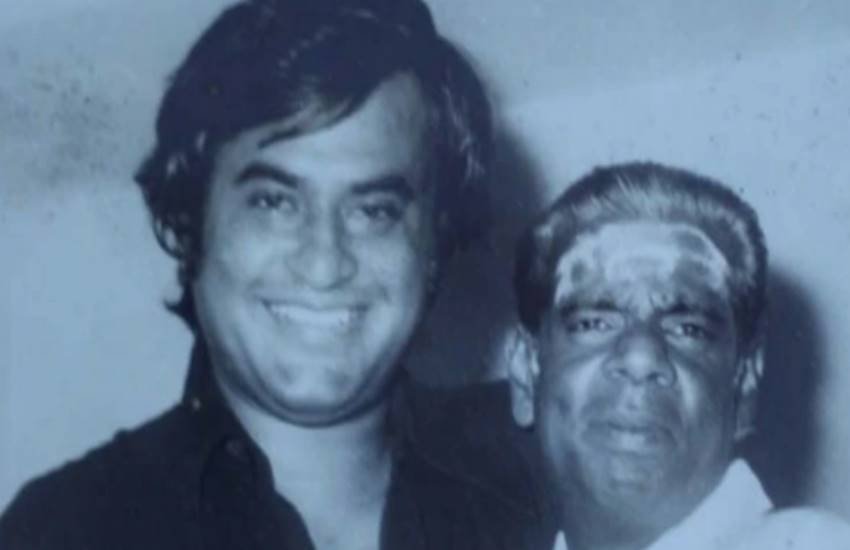 सुपरस्टार रजनीकांत और मुथप्पा (मेकअप आर्टिस्ट)