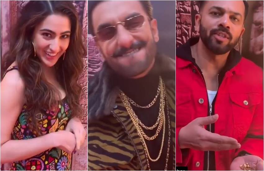 सारा अली खान, रणवीर सिंह और रोहित शेट्टी (फोटोसोर्स: रणवीर सिंह इंस्टा)