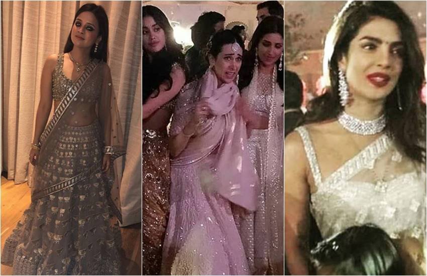 साक्षी धोनी, करिश्मा-जाह्नवी-खुशी और प्रियंका चोपड़ा ईशा अंबानी की संगीत सेरेमनी में..(फोटोसोर्स: इंस्टाफैनपेज) साक्षी धोनी, करिश्मा-जाह्नवी-खुशी और प्रियंका चोपड़ा ईशा अंबानी की संगीत सेरेमनी में..(फोटोसोर्स: इंस्टाफैनपेज)