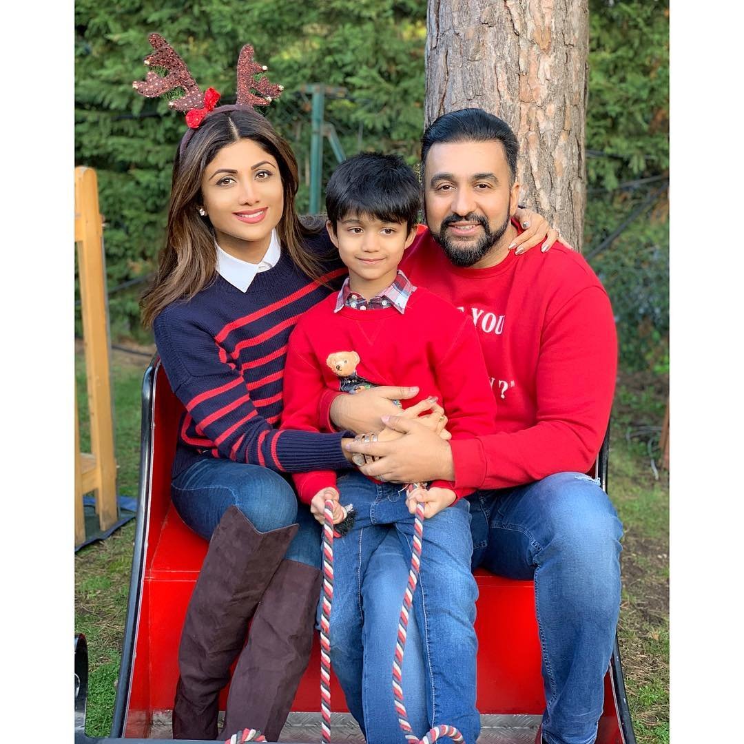 bollywood,bollywood news,shilpa shetty,raj kundra,shilpa shetty and raj kundra christmas,inside shilpa shetty and raj kundra's christmas,shilpa shetty christmas pics
