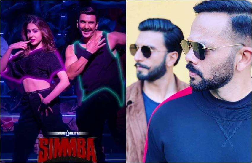 रणवीर सिंह-सारा अली खान, रणवीर और रोहित शेट्टी (फोटोसोर्स: SIMMBA INSTA.) रणवीर सिंह-सारा अली खान, रणवीर और रोहित शेट्टी (फोटोसोर्स: SIMMBA INSTA.)