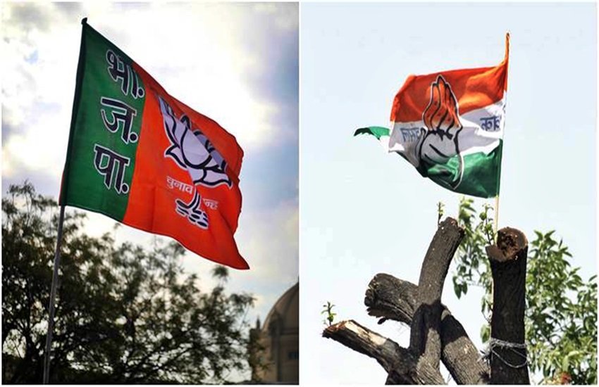 भाजपा- कांग्रेस का प्रतीकात्मक फोटो, फोटो सोर्स- इंडियन एक्सप्रेस