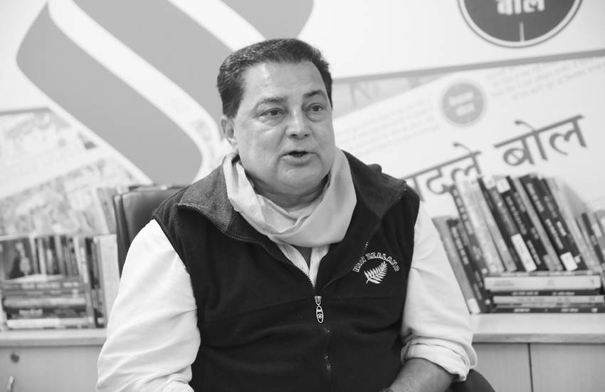 फिल्म अभिनेता, प्रोड्यूसर, संस्कृतिकर्मी व भाजपा नेता राजा बुंदेला।