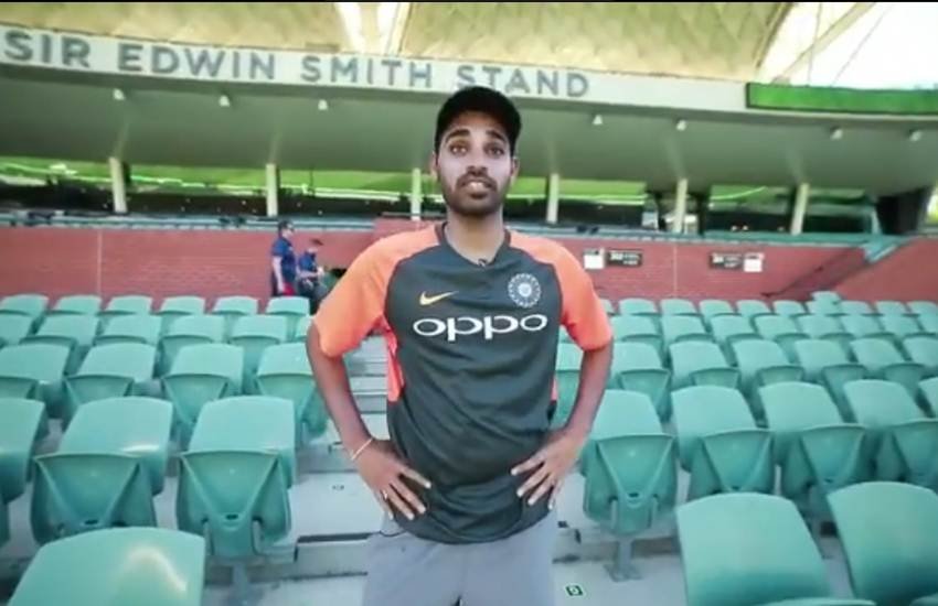 Ind vs Aus, India Tour of Australia 2018-19, Bhuvneshwar Kumar, Fast Bowler, Bharat Army, Special Fans, Special Song, Adelaide Oval, Australia, Video, Twitter, BCCI, Bhuvneshwar Kumar News, Team India News, Cricket News, Sports News, Trending News, Hindi News